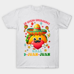 Funny Cinco De Mayo Paramedic In Queso Emergency 911 Dispatcher T-Shirt